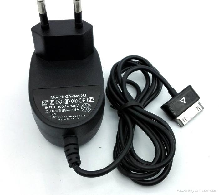 Dual usb with p1000 5V2.5A adapter for flat charger adapter 2