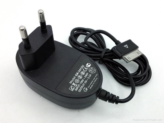 Dual usb with p1000 5V2.5A adapter for flat charger adapter