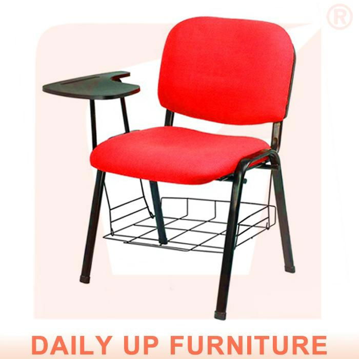 Cushion Chair With Tablet for Office Lecture Hall Chair with Desk and Basket 