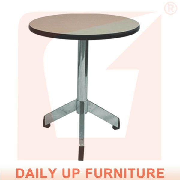 Wooden Coffee Table with Metal Leg Modern Dining Tables Round Small Side Table