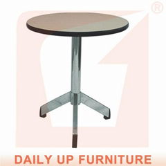 Wooden Coffee Table with Metal Leg Modern Dining Tables Round Small Side Table