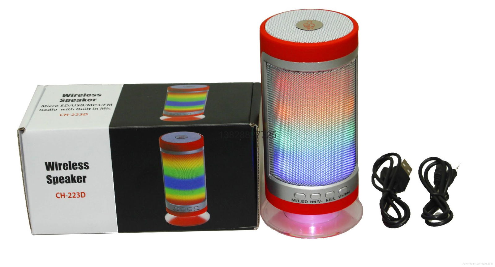 New arrival shenzhen 2015 bluetooth speaker with led light