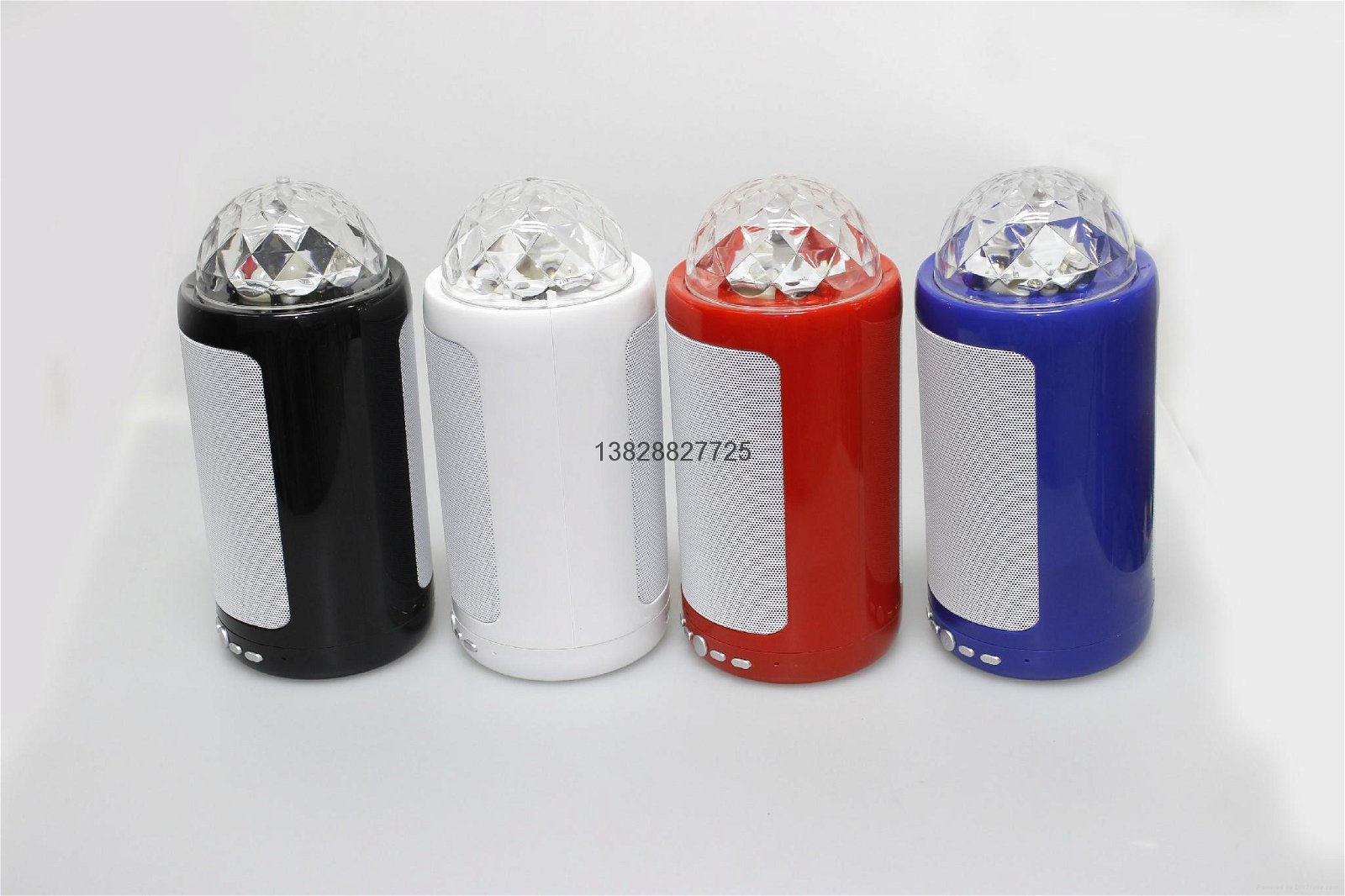 Rechargeable sd card portable bluetooth led lights speaker 3