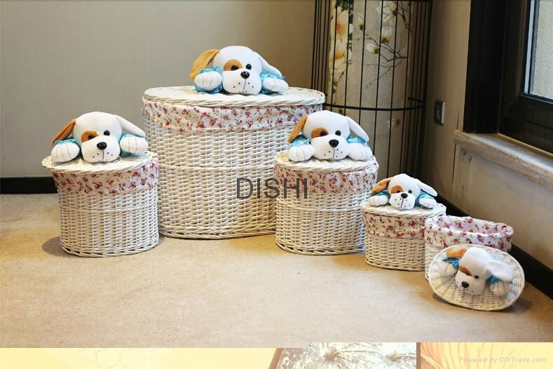 Laundry basket willow basket storage basket 5