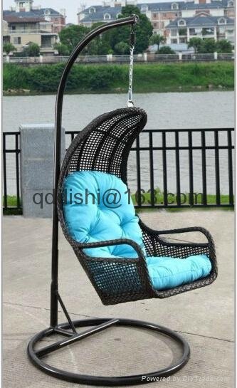 living gazebo rattan hanging swing chair with UV-RESISTANT 3