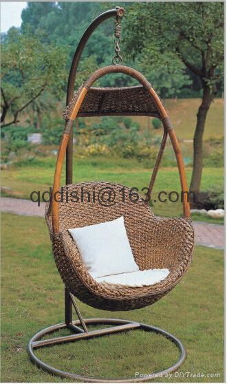 living gazebo rattan hanging swing chair with UV-RESISTANT 4