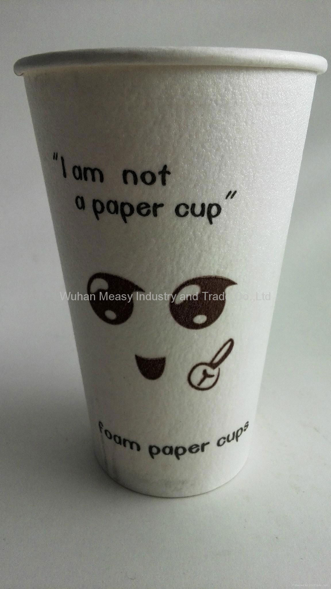 Foaming paper cup 