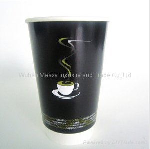 Disposable hot  coffee paper cup