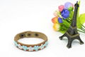 CR1007 Floral Accessory Fashion Leather Genuine Bracelet Female Jewelry 3