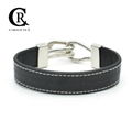 CR1010 Black Simple Leather Bracelet