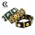 CR1017 Leopard PU Leather Bracelet Statement Female Bracelet 1