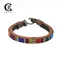 CR1036 Genuine Leather Bracelet Bohemian Clothing Pattern Bracelet 1