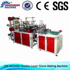 Double Layers Disposable Glove Making Machine