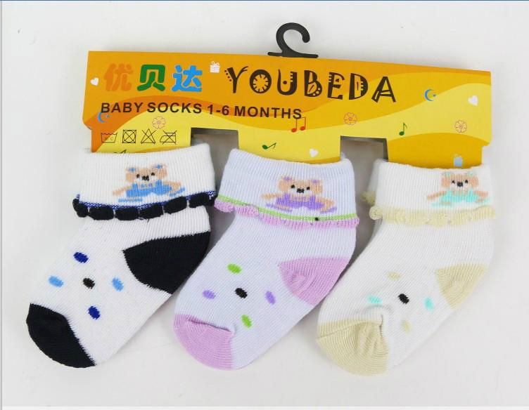 Baby boys cotton socks with cartoon