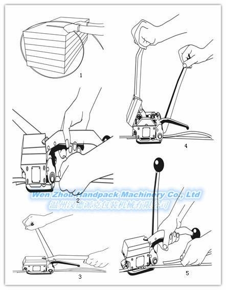 manual buckle free steel strapping tool  3