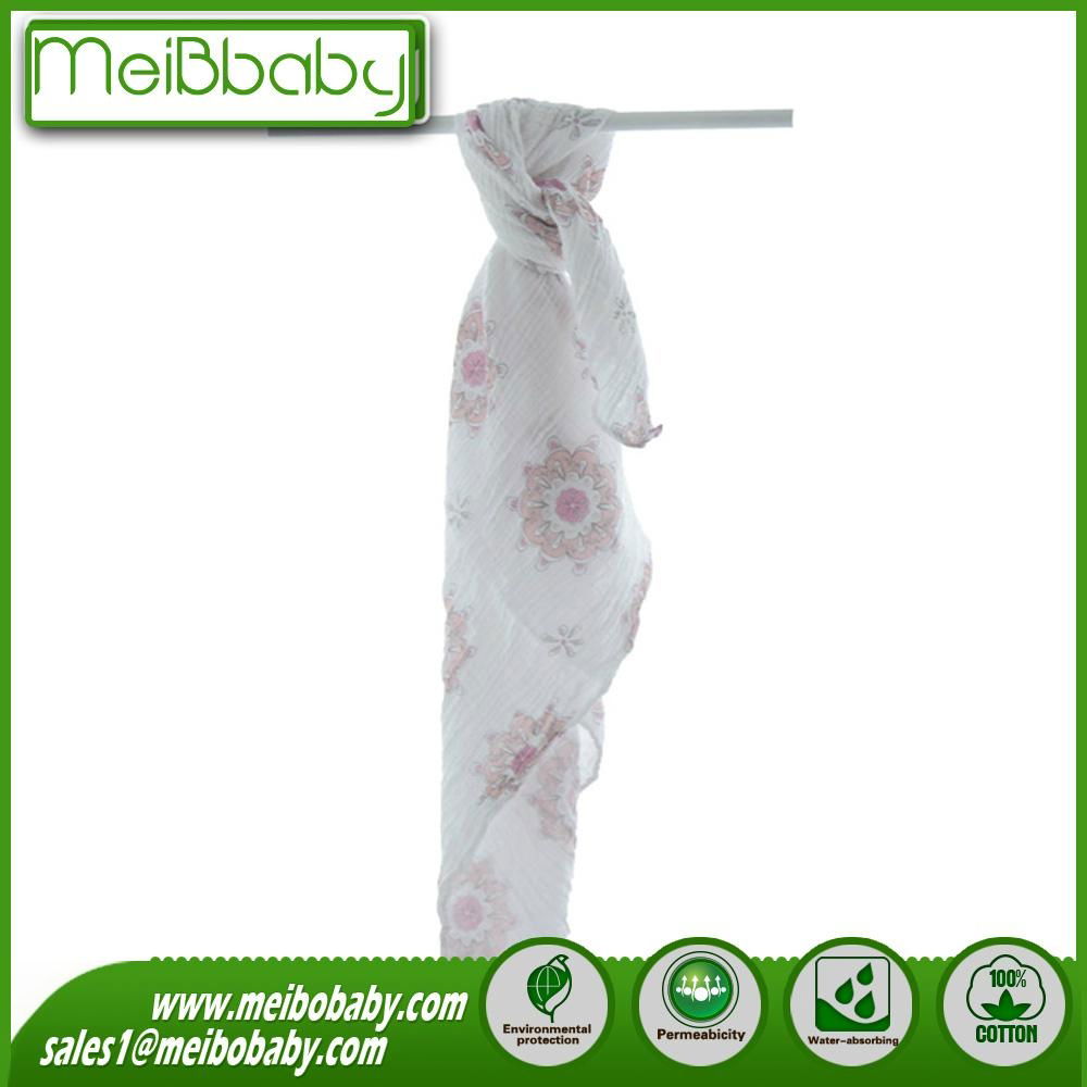 Hot Sales Cotton Muslin Infant Swaddle Blanket