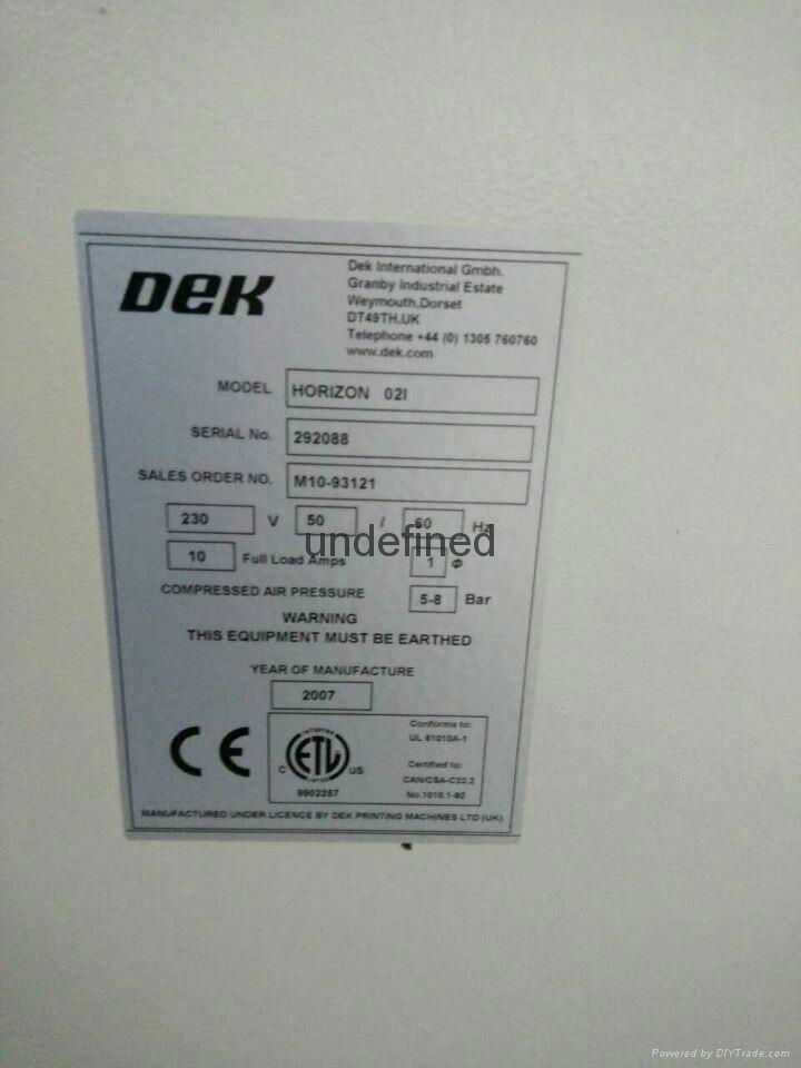 DEK HORIZON 02I 4