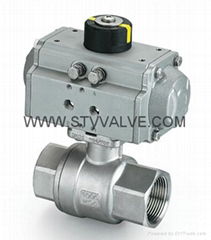 Pneumatic ball valve