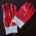 PVC single dipped chemical resistence glove 1