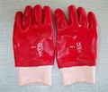 PVC single dipped chemical resistence glove 2