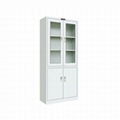 glass swing door steel filing cabinet