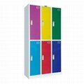 Large steel wardrobe lockers with hanging and shelf 5
