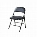 strong and popular metal frame plastic leisure folding chair 2