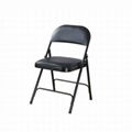 strong and popular metal frame plastic leisure folding chair 5