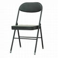 strong and popular metal frame plastic leisure folding chair 9