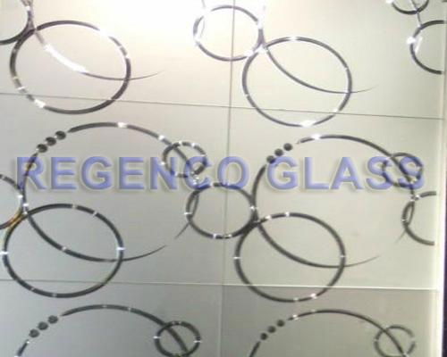 Acid Etched Patterned Glass 5