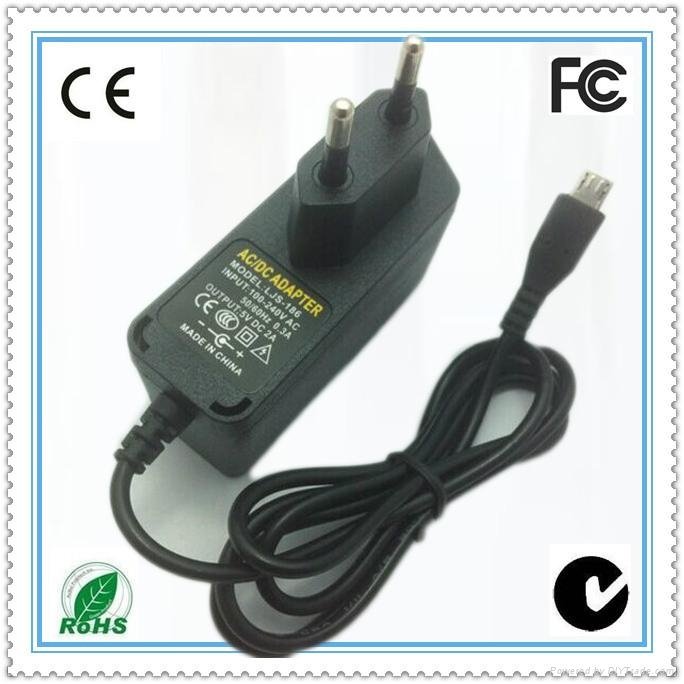 eu plug wall charger micro usb wall charger 5v 2a  2