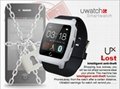 Uwatch UX heart rate monitorring smart watch support NFC GEP silicon strap 7