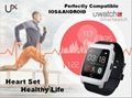 Uwatch UX heart rate monitorring smart watch support NFC GEP silicon strap 8