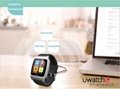 Uwatch UX heart rate monitorring smart watch support NFC GEP silicon strap 9