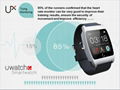 Uwatch UX heart rate monitorring smart watch support NFC GEP silicon strap 14