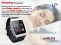 Uwatch UX heart rate monitorring smart watch support NFC GEP silicon strap 17