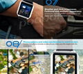 PW502II multifunctional smart bluetooth watch 1.6" TFT IP67 waterproof waches me 11