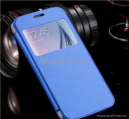 For Galaxy S6 Cases Luxury PU Leather Flip Case 4