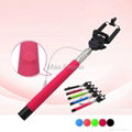 Wired Selfie Stick Handheld Telescoping