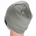 Bluetooth Beanie Headphone (Grey) 2