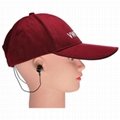 Bluetooth Baseball Cap (Wine Red) 2