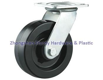 Swivel Heavy Duty Casters 6" Polyolefin ,polyurethane on steel, rubber on steel  2