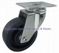 Stainless Steel Casters High-Temperature Wheel 530 °F Top Plate 3