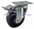 Stainless Steel Casters High-Temperature Wheel 530 °F Top Plate 4