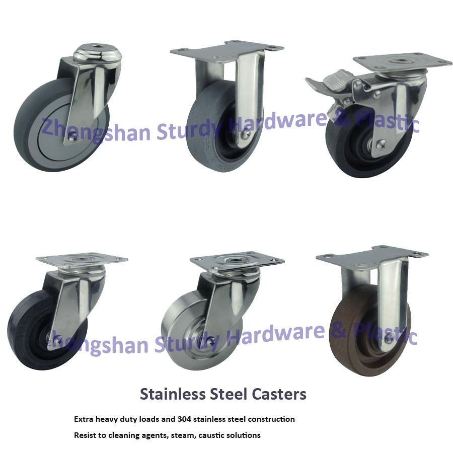 Medium Duty Stainless Steel Casters  5