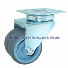 Sturdy Hardware Dual Wheel Casters