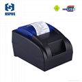 High quality 58mm thermal receipt printer usb and bluetooth2.0 port mini printer