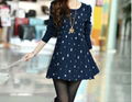 Fashion women's long sweater dress