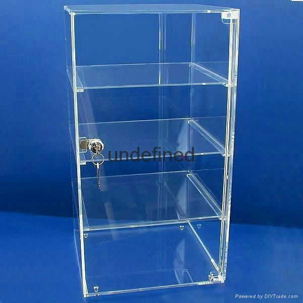 Clear Acrylic Display Cabinet  Plexiglass Display Box with Drawers  2