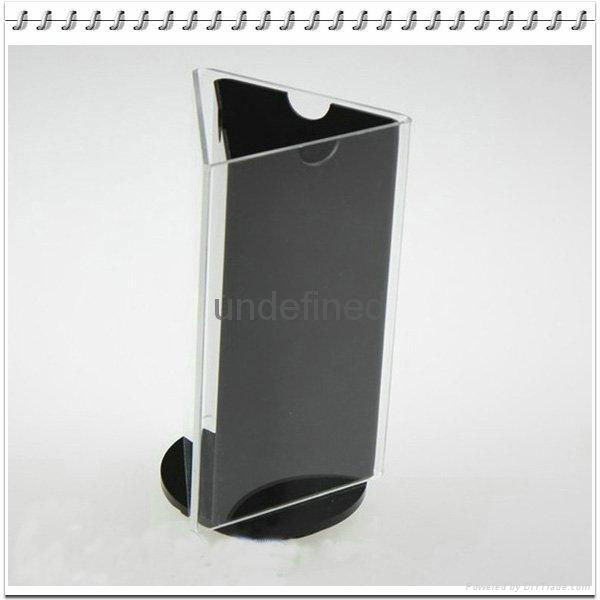 Red Desktop Acrylic Menu Display Holder PMMA Menu Holder 2